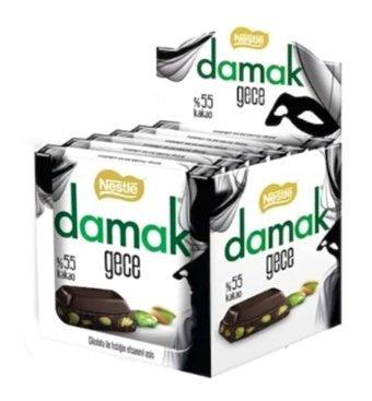 Nestle Damak Gece Antep Fıstıklı Çikolata 65 gr 12 Adet