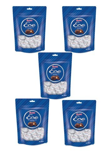 Ece Ece Fındıklı-Sütlü Çikolata 350 gr 5 Adet
