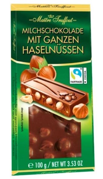 Maitre Truffout Truffout Fındıklı Çikolata 100 gr