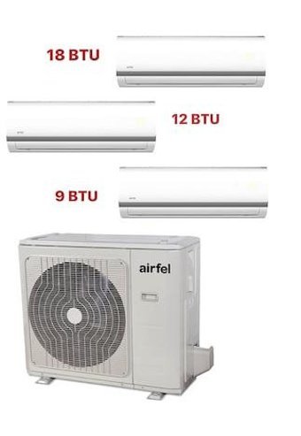 Airfel 3LMX80N 18000 Btu A++ Enerji Sınıfı R32 Multi İnverter Split Duvar Tipi Klima
