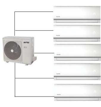 Airfel 5LMX125N 36000 Btu A++ Enerji Sınıfı R410A Multi İnverter Split Duvar Tipi Klima
