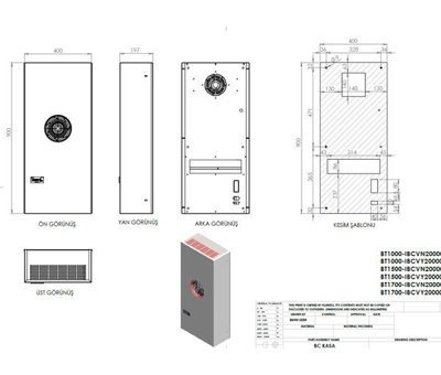 Klimexs BT1000 12000 Btu A Enerji Sınıfı Yok İnverter Pano Tipi Klima