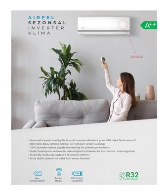 Airfel LTXM50N 17060 Btu A++ Enerji Sınıfı R410A Multi İnverter Split Duvar Tipi Klima
