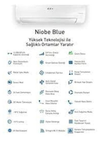 Eca Niobe 17060 Btu A+++ Enerji Sınıfı R410A Multi İnverter Split Duvar Tipi Klima