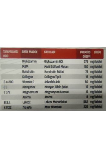 Provita Glucosamine 75 gr 60 Tablet Köpek Vitamini