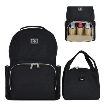 Stylo Duo Backpack for Mothers Bebek Sırt Çantası Siyah