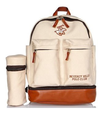 Beverly Hills Polo Club 23YBHCUCNT001 Canvas Bebek Sırt Çantası Bej