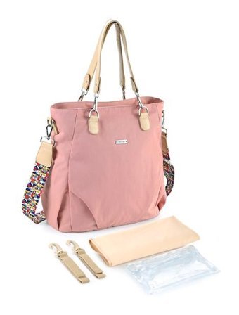Wyanet Hespero Mommy Fashion Çapraz Askı Bebek Omuz Çantası Pembe