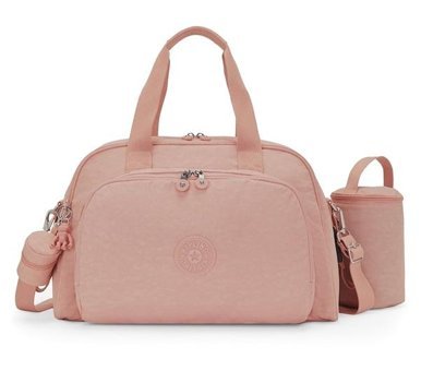 Kipling Camama Alt Değiştirme Şilteli Biberon ve Emzik Tutuculu Bebek Omuz Çantası Tender Rose