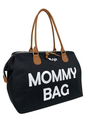 Stylo Mommy Bebek Kol Çantası Siyah-Beyaz