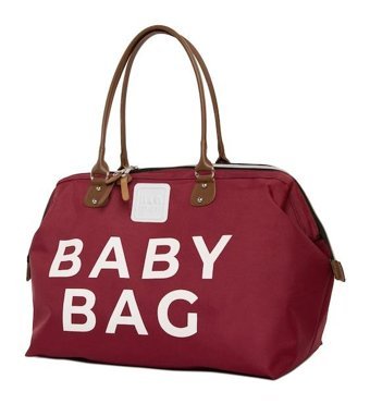 Bagmori Baby Bag Baskılı Bebek Omuz Çantası Bordo