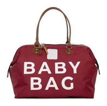 Bagmori Baby Bag Baskılı Bebek Omuz Çantası Bordo