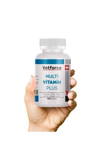 Vetforce Multivitamin Plus Tüy Sağlığı İçin 300 gr 300 Tablet Köpek Vitamini