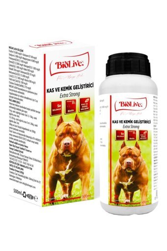 Biolive Extra Strong Glucosamine B Vitaminli Kemik Eklem Sağlığı İçin 500 ml 1 Adet Sıvı Köpek Vitamini