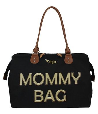 Stylo Mommy Bebek Kol Çantası Karamel-Siyah