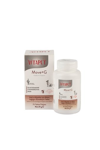 Vitapet Move+G Glucosamine Eklem Sağlığı İçin 25 gr 75 Tablet Köpek Vitamini
