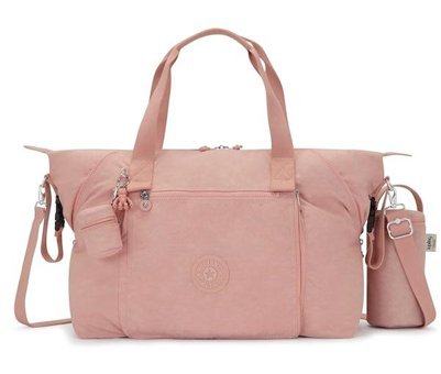 Kipling Art M Baby Alt Değiştirme Şilteli Biberon ve Emzik Tutuculu Bebek Omuz Çantası Tender Rose
