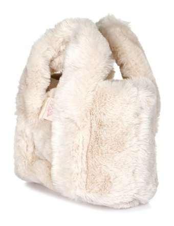 Hellobaby 22KHLBKCNT002 Peluş Bebek Omuz Çantası Kız Bej