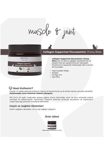 Bonafel Kemik Eklem Tüy Sağlığı İçin 100 gr 50 Tablet Köpek Vitamini