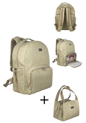 Stylo Duo Backpack Bebek Sırt Çantası Bej