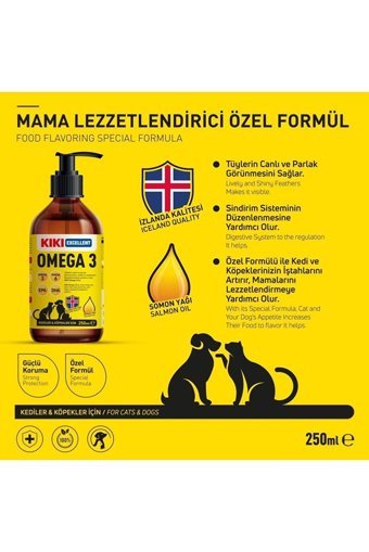Kiki Excellent Tüy Sağlığı İçin 250 ml 1 Adet Sıvı Köpek Vitamini