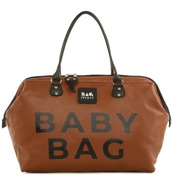 Bagmori Baby Baskılı Deri Bebek Omuz Çantası Siyah