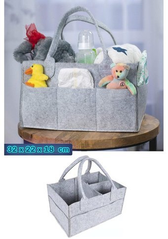 Beauty Be Düzenleyici Organizer Bebek El Çantası Açık Gri