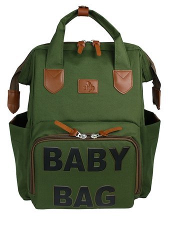 Stylo Monaco Baby Baskılı Bebek Sırt Çantası Haki