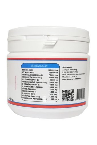 Collagen Sky Kemik Eklem Tüy Sağlığı İçin 400 gr 1 Adet Toz Köpek Vitamini