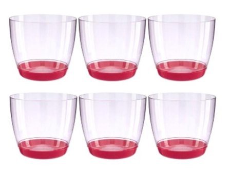 Favilla Yuvarlak 6 Adet 750 ml Saksı Pembe