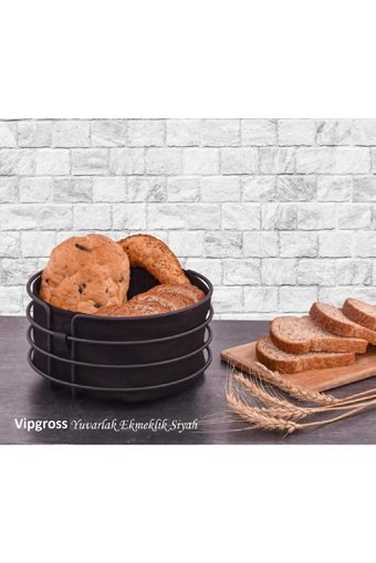 Vipgross Siyah Ekmek Kutusu