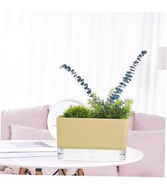 Montesev Happy Vase Akıllı Çiçek Hidro Saksı Açık Sarı