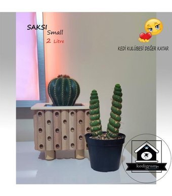 Kedigram Yalıtımlı Poselgeri 2 lt Saksı Ahşap
