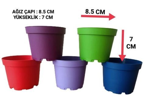 Tuğel Plastik Flowers 20 Adet Plastik Üretim Saksısı