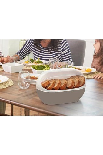 Ms Glassware Bej Ekmek Kutusu