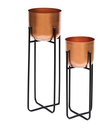 Greenmall Cruz Ayaklı Metal Küçük Boy Saksı