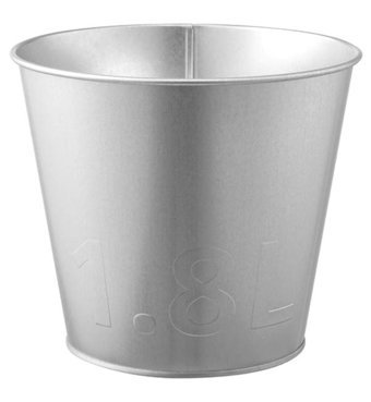 Ikea Akerbar Metal Çelik Galvanizli Saksı Gümüş