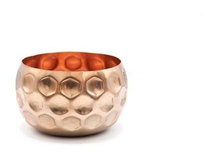 Greenmall Cuivre Bronz Metal Orta Boy Saksı