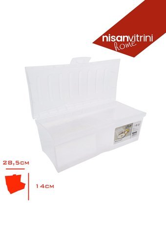 Nisan Vitrini Kapaklı Şeffaf Ekmek Kutusu