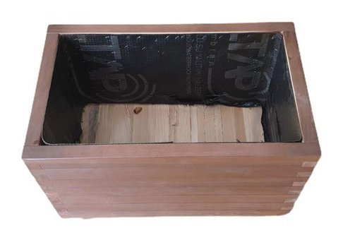 Kirtkirtahşap Ahşap Dış Mekan Çiçeklik Dekoratif Saksı