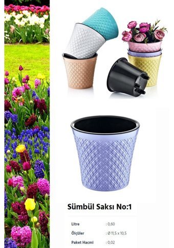 Montesev Sümbül Çiçek 0.60 lt Saksı Soft Lila