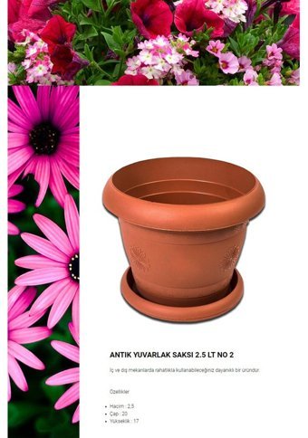 Montesev Antik 25 lt Saksı