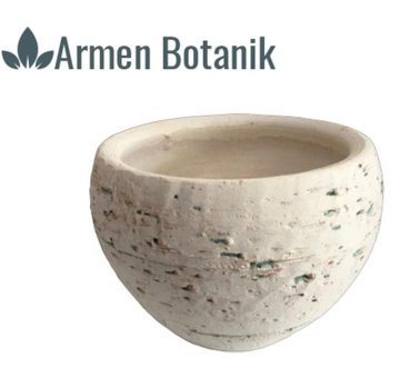 Armen Botanik Antik Görünümlü Eskitme Toprak Saksı Çok Renkli