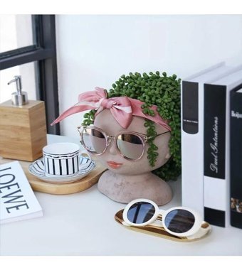 Florada İskandinav Model Sevimli Kız Sukulent Saksı