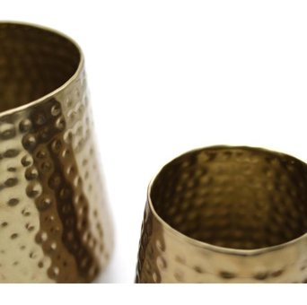 Greenmall Lason Metal Altın Büyük Boy Saksı