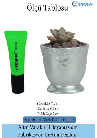 Evene Saksı Gümüş