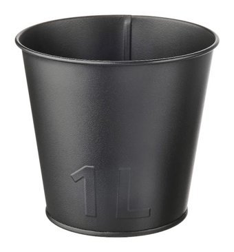 Ikea Akerbar Çelik 1 lt Saksı Antrasit