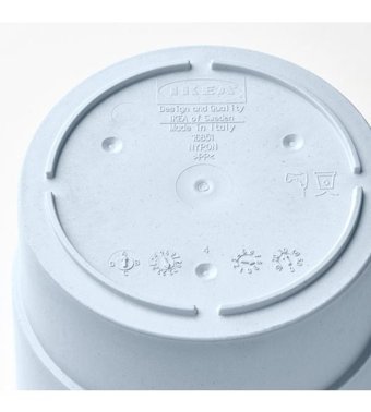 Ikea Nypon Plastik Saksı Soluk Mavi