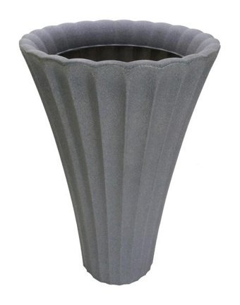 Dekorsende Plastik Konik Saksı Gri