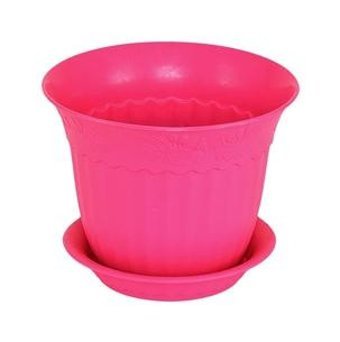 Holiday Antik Yuvarlak Tabaklı 12 lt Saksı Eflatun